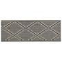 Outdoor Area Rug Taupe 60 X 105 Cm Jacquard Woven Patio Terrace Indoor