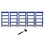 Garage Racking Bundle - Space Saver - Boltless 5tier Garage Shelves Shelving Racking Organiser