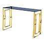 Memphis Gold Grey Glass Console Table