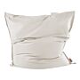 Large Bean Bag White Lounger Zip Giant Beanbag