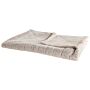 Blanket Beige Polyester Fabric 150 X 200 Cm Modern Minimalist Throw Fluffy