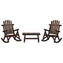 Vidaxl 3 Piece Garden Lounge Set Solid Wood Spruce