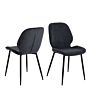 Femke Dining Chair In Anthracite Set Of 4