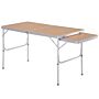 Outsunny Aluminium Mdf-top 4ft Folding Portable Outdoor Table Silver