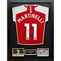 Arsenal Fc Martinelli Signed Shirt (framed)