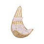 Hanging Chair Beige Pe Rattan Swing Egg Shape Ceiling-mounted Wicker