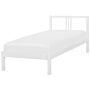 Bed Frame White Pine Wood Eu Single Size 3ft Slatted Base