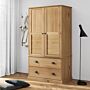 Vidaxl Wardrobe Vigo 90x55x176 Cm Solid Wood Pine