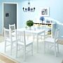 Vidaxl Seven Piece Dining Set Pinewood White