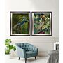 Jungled Water Bird Ii By Steve Hunziker - Framed Art