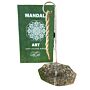 Rope Incense And Silver Plated Holder Set - Mandala Flower