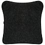 Merino Wool Cushion - Black 45cm X 45cm