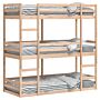 Vidaxl Triple Bunk Bed 80x200 Cm Solid Wood Pine