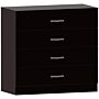 Vida Designs Riano 4 Drawer Chest, Black