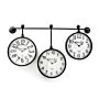 Metal Wall Clocks Set Of 3 Hanging