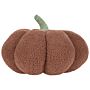 Pumpkin Cushion Brown Boucle ⌀ 35 Cm Throw Pillow Halloween Decor Stuffed Toy