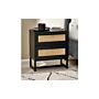 Padstow 2 Drawer Bedside - Black