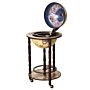 Homcom Globe Shaped Retro Style Mini Bar Drink Cabinet Mobile Wine Alcohol Beverage Storage Trolley Glass Bottle Holder W/ Wheels