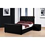 Caxton Storage Pu Double Bed Black