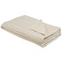 Blanket Beige Cotton 110 X 180 Cm Bed Throw