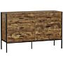 Vida Designs Brooklyn 6 Drawer Chest, Dark Wood