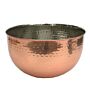 Large Hammered Copper Coloured Bowl