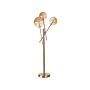 Desk Lamp Gold Metal Glass 3 Round Shades Modern Glam Design Living Room Lighting