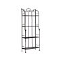 Plant Shelf Metal Black Outdoor Indoor Garden Bathroom Rustic 4 Shelves Freestanding Garden Storage