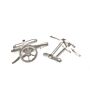 Arsenal Fc Sterling Silver Cannon Cufflinks