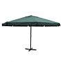 Vidaxl Parasol Green Aluminium 500 Cm