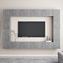 Vidaxl 8 Piece Tv Cabinet Set Concrete Grey Engineered Wood