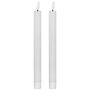 Luxe Collection Natural Glow Set Of 2 White Led Dinner Candles