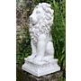 Stone Effect Sitting Lion Statue