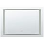 Wall Mounted Hanging Led Mirror 60 X 80 Cm Rectangular Modern Vintage Bathroom Glamour Make-up Vanity