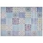 Area Rug Multicolour Fabric 160 X 230 Cm Patchwork Rectangular Coastal