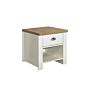 Highgate 1 Drawer Lamp Table Cream & Oak