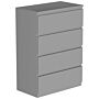 Denver 4 Drawer Chest, Grey