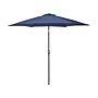 Garden Sun Parasol Navy Blue Fabric 230 Cm Weather Resistant