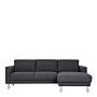 Cleveland Chaiselongue Sofa (rh) In Nova Anthracite