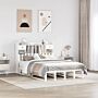 Vidaxl Bookcase Bed Without Mattress White 140x190 Cm Solid Wood Pine