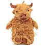 Plush Highland Coo Cow 650ml Hot Water Bottle And Cover