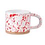 Pink And Red Splatterware Mug