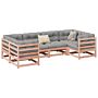 Vidaxl 6 Piece Garden Sofa Set Solid Wood Douglas Fir