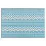 Outdoor Rug Mat Turquoise Synthetic 120 X 180 Cm