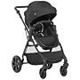 Homcom 2 In 1 Lightweight Pushchair W/ Reversible Seat, Foldable Travel Baby Stroller W/ Fully Reclining From Birth To 3 Years, 5-point Harness Black