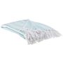 Blanket Mint Green Cotton 130 X 160 Cm Bed Throw Boho Coastal