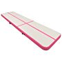 Vidaxl Inflatable Gymnastics Mat With Pump 600x100x15 Cm Pvc Pink