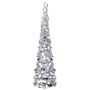 Vidaxl Pop-up Artificial Christmas Tree Silver 150 Cm Pet