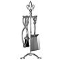 Fire Vida 5 Piece Fleur De Lys Companion Set, Pewter