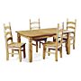 Corona Dining Set With 4 Chairs